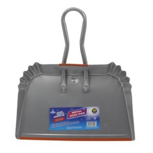 Heavy-Duty Grey Metal Dustpan